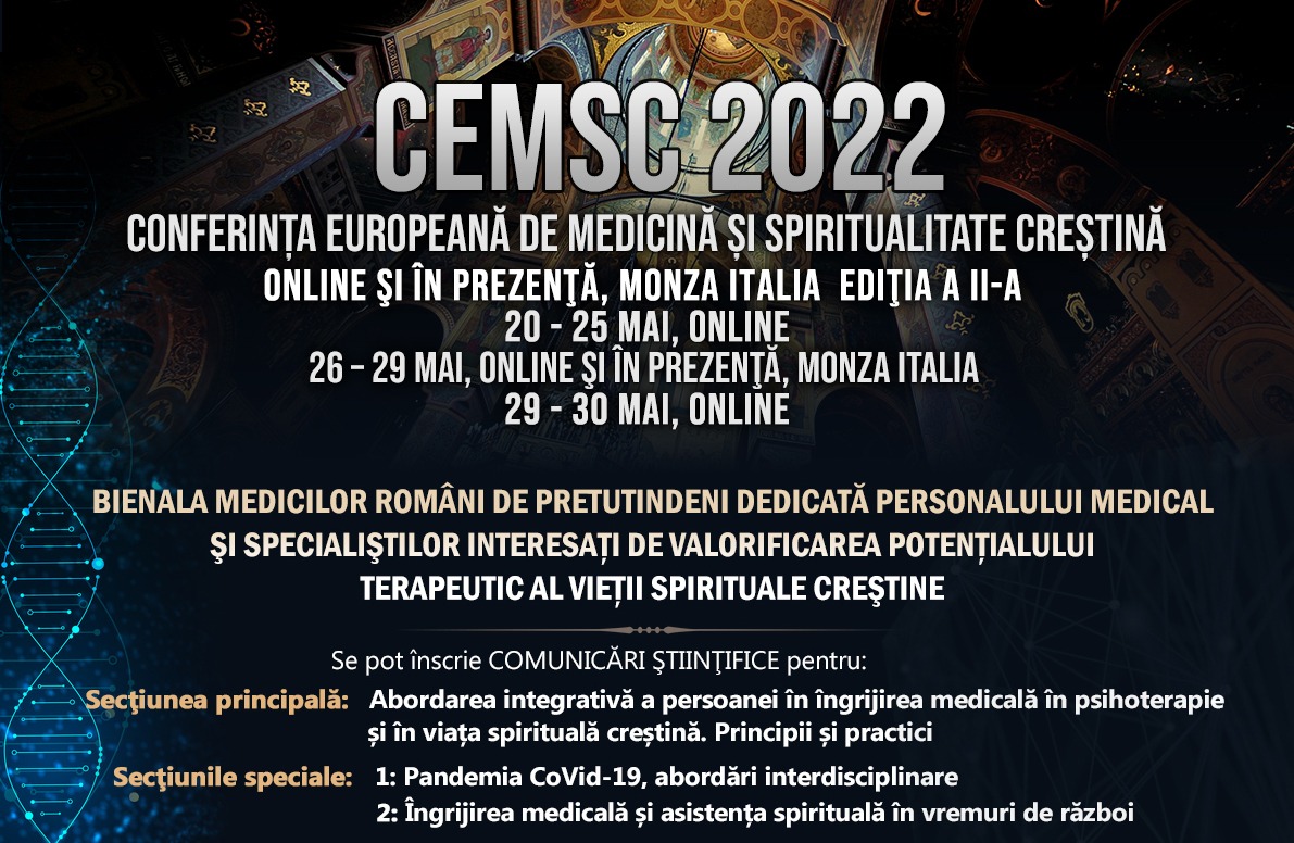(Video) Despre Conferința Europeană de Medicină și Spiritualitate Creștină, la „Ferestre către suflet” (Video) Despre Conferința Europeană de Medicină și Spiritualitate Creștină, la „Ferestre către suflet”