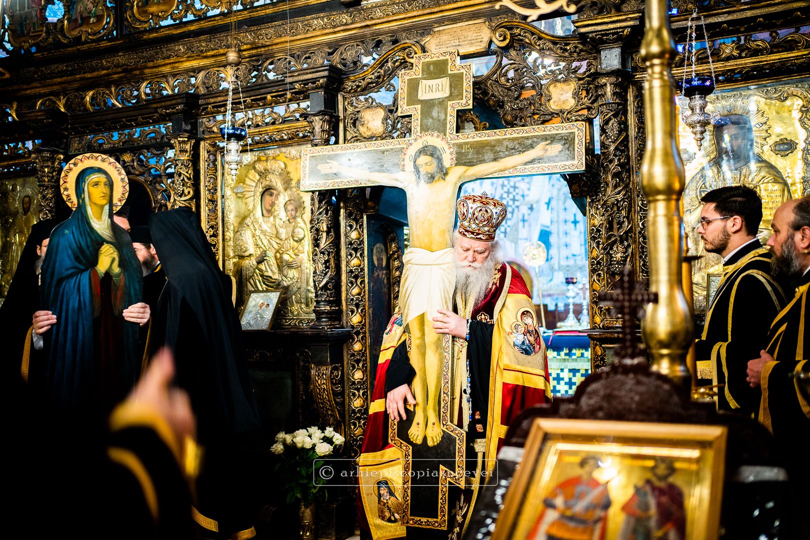 Procesiunea „Drumul Crucii” a avut loc și în acest an la Mănăstirea Hodoș-Bodrog