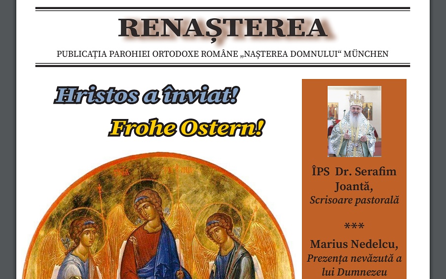 Revista „Renașterea“, la 10 ani de apariție neîntreruptă, în serie nouă, la München