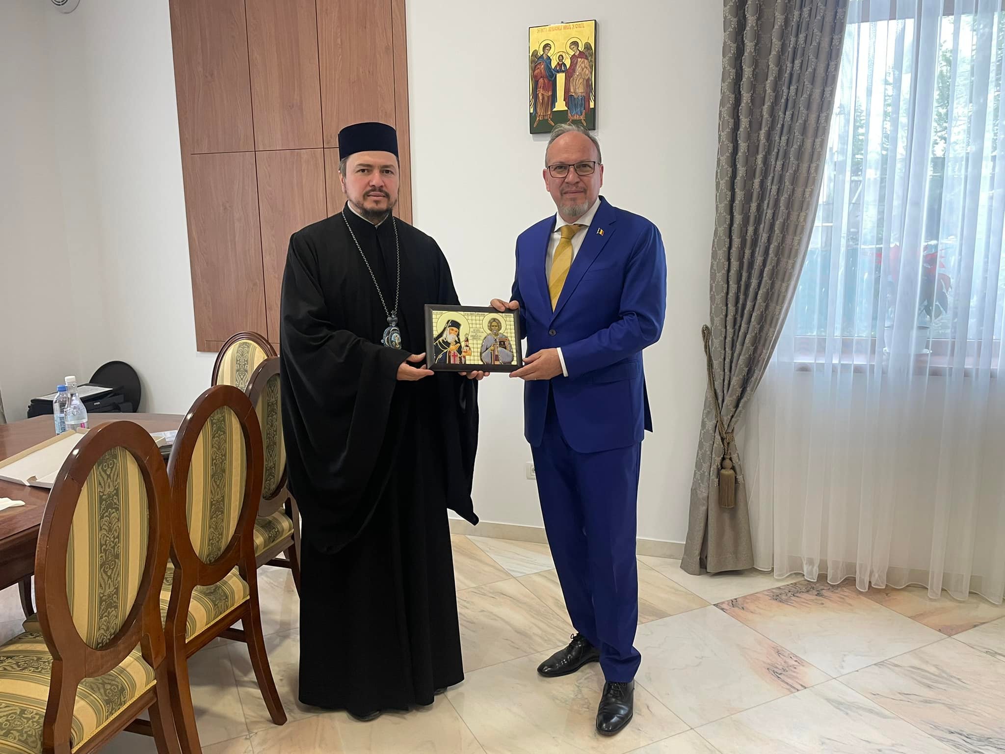 PS Veniamin a primit vizita Ambasadorului României în Republica Moldova