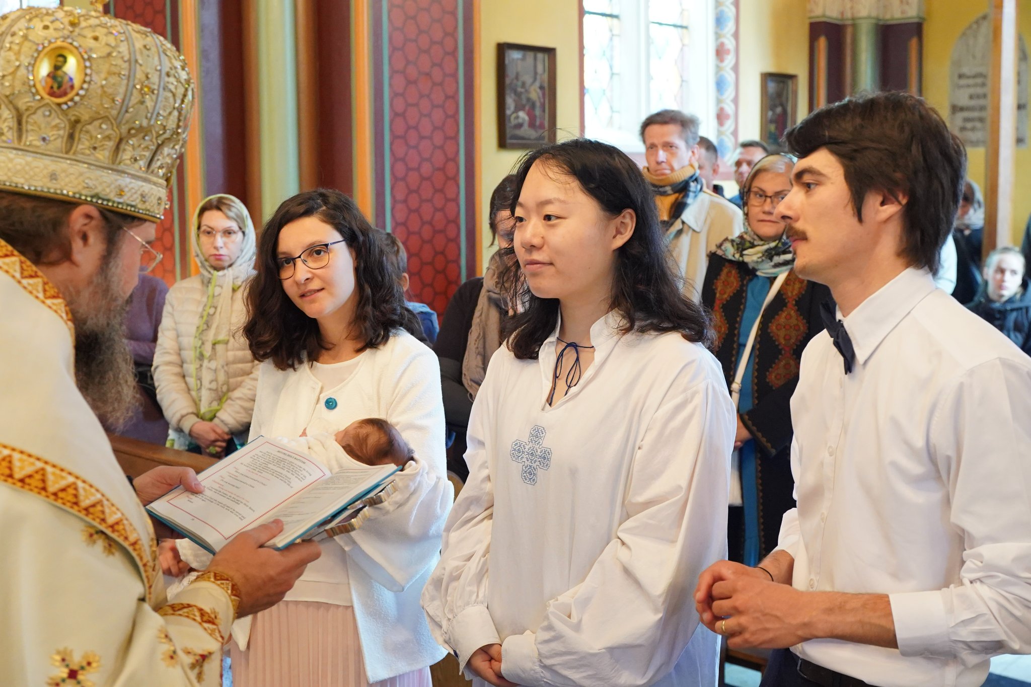 (Foto) PS Macarie a botezat o tânără chinezoaică în Paraclisul Episcopal din Copenhaga