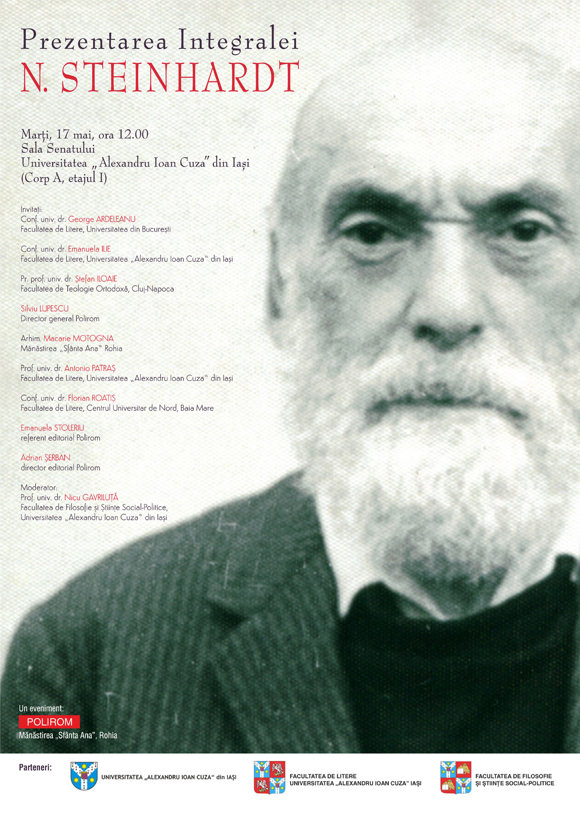 Prezentarea Integralei „N. Steinhardt” la Universitatea „Alexandru Ioan Cuza” din Iași