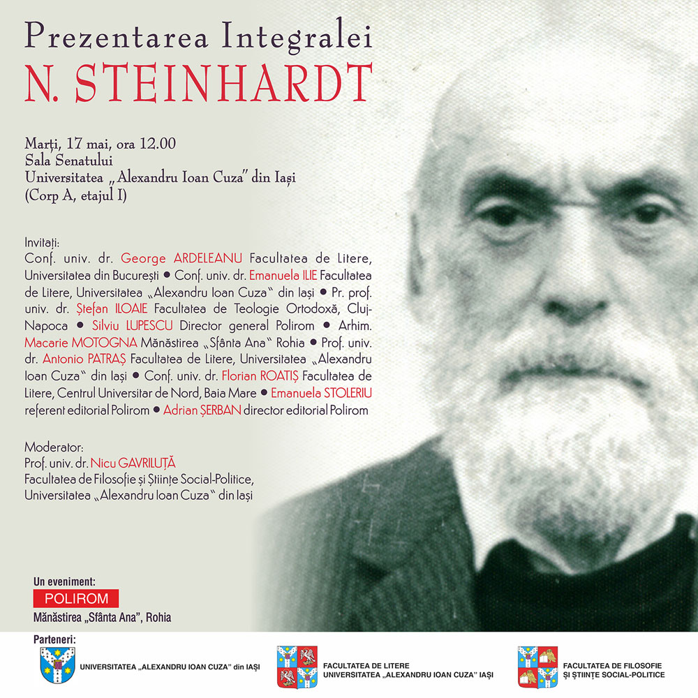 Prezentarea Integralei „N. Steinhardt” la Universitatea „Alexandru Ioan Cuza” din Iași