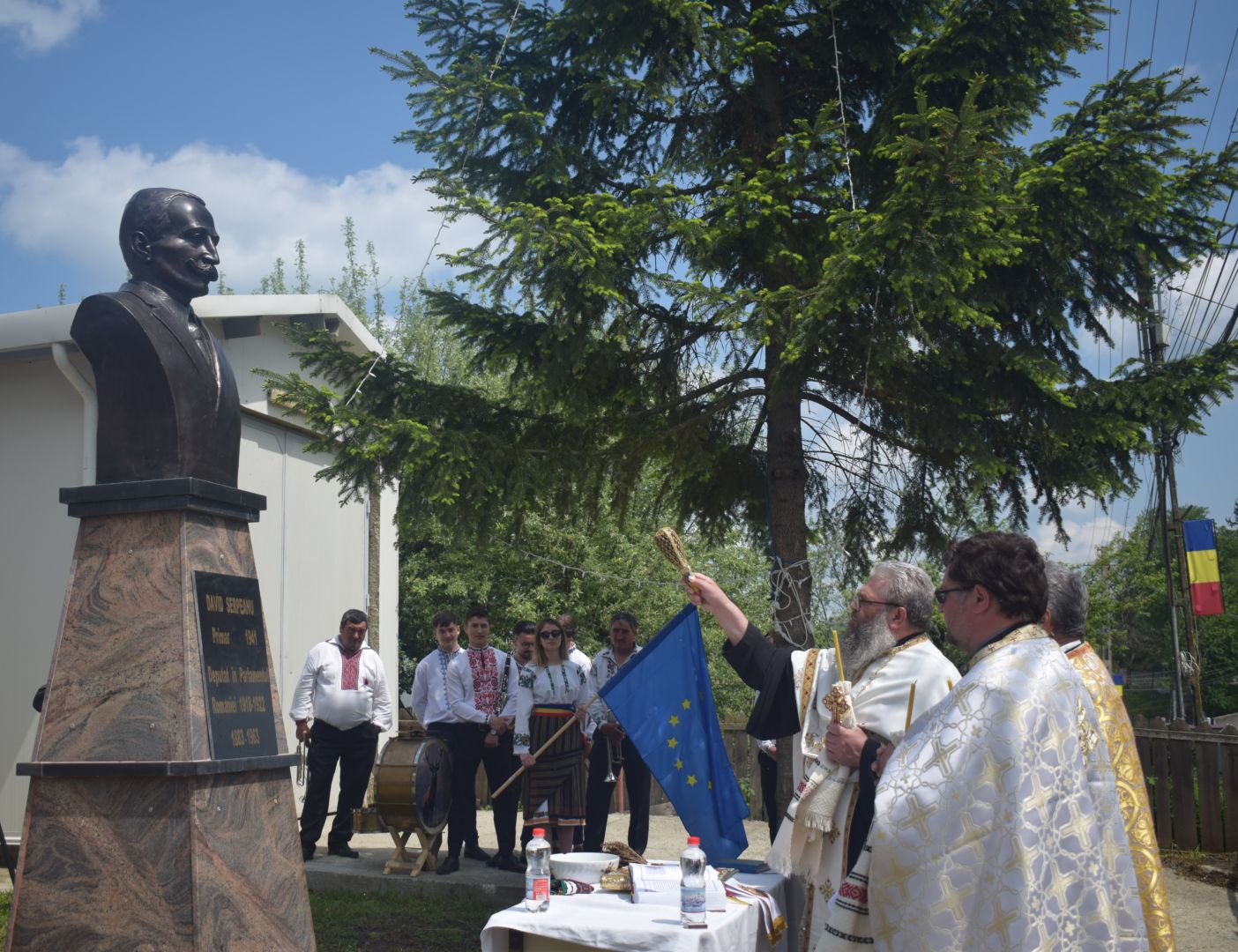 În comuna Tudora a fost inaugurat bustul lui David Șerpeanu – ajuns, în 1919, în Parlamentul României Mari