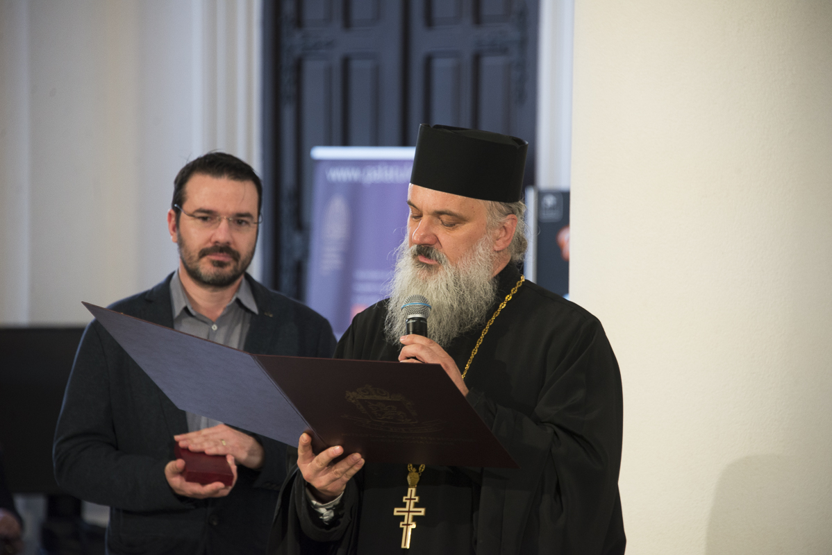 Foto: Tudorel Rusu Ștefan Câlția, la Iași: „Când părintele mi-a pus Crucea Moldavă în piept, am avut sentimentul că m-ați înfiat, că sunt ieșean”