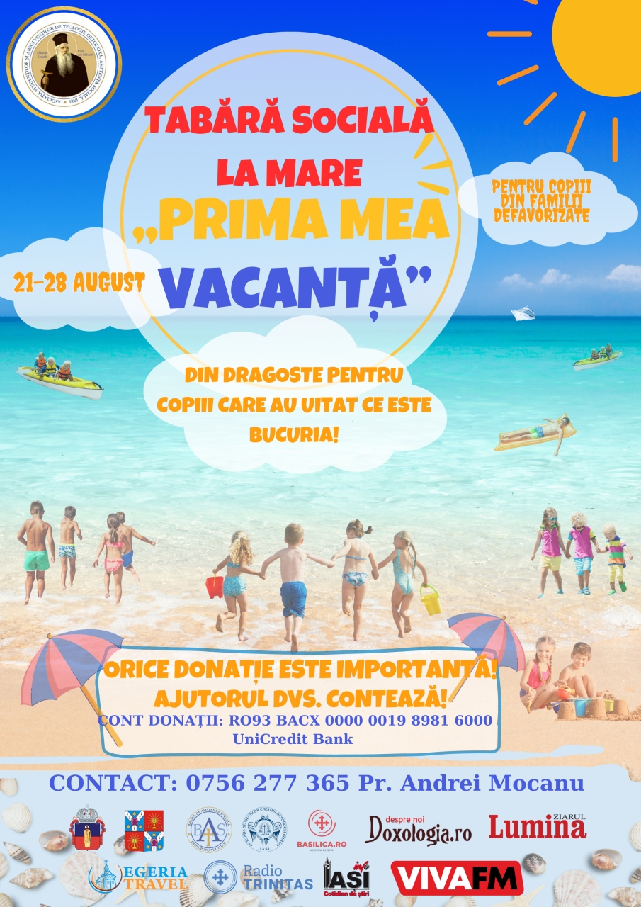„Prima mea vacanță” – tabără socială pe litoralul românesc