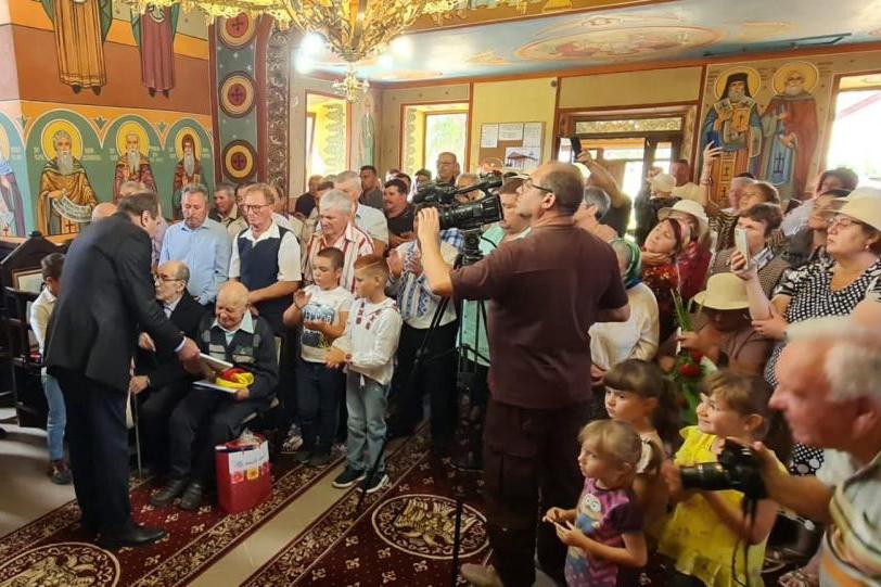 Veteran de război, aniversat la 100 de ani de viață