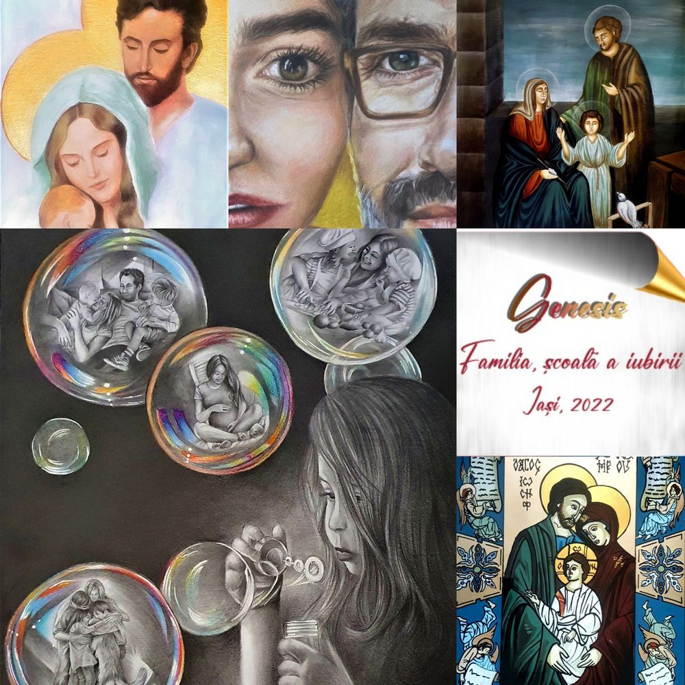 „GENESIS. Familia, școală a iubiriiˮ, expoziție de picturi în Amfiteatrul Palas Iași