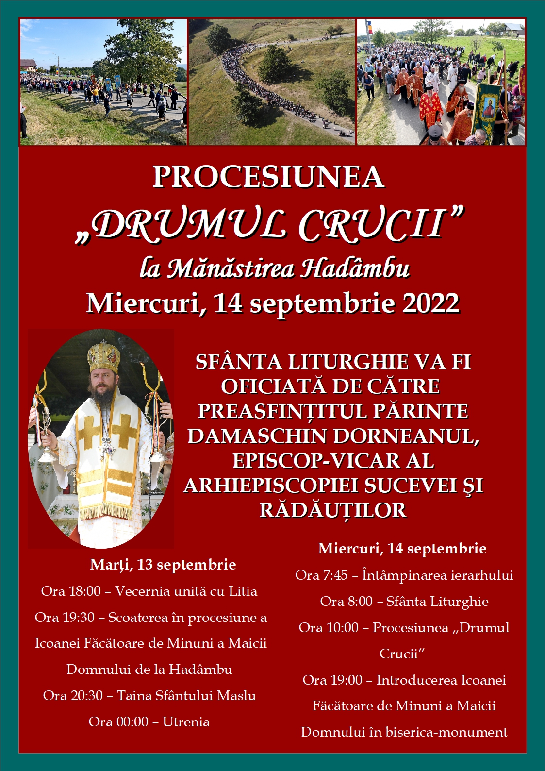 PS Damaschin Dorneanul, la Procesiunea „Drumul Crucii” de la Mănăstirea Hadâmbu