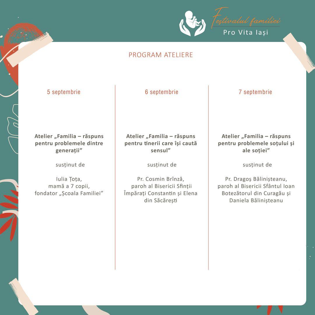 Evenimentele ce vor avea loc în Arhiepiscopia Iașilor în perioada 4 – 10 septembrie 2022