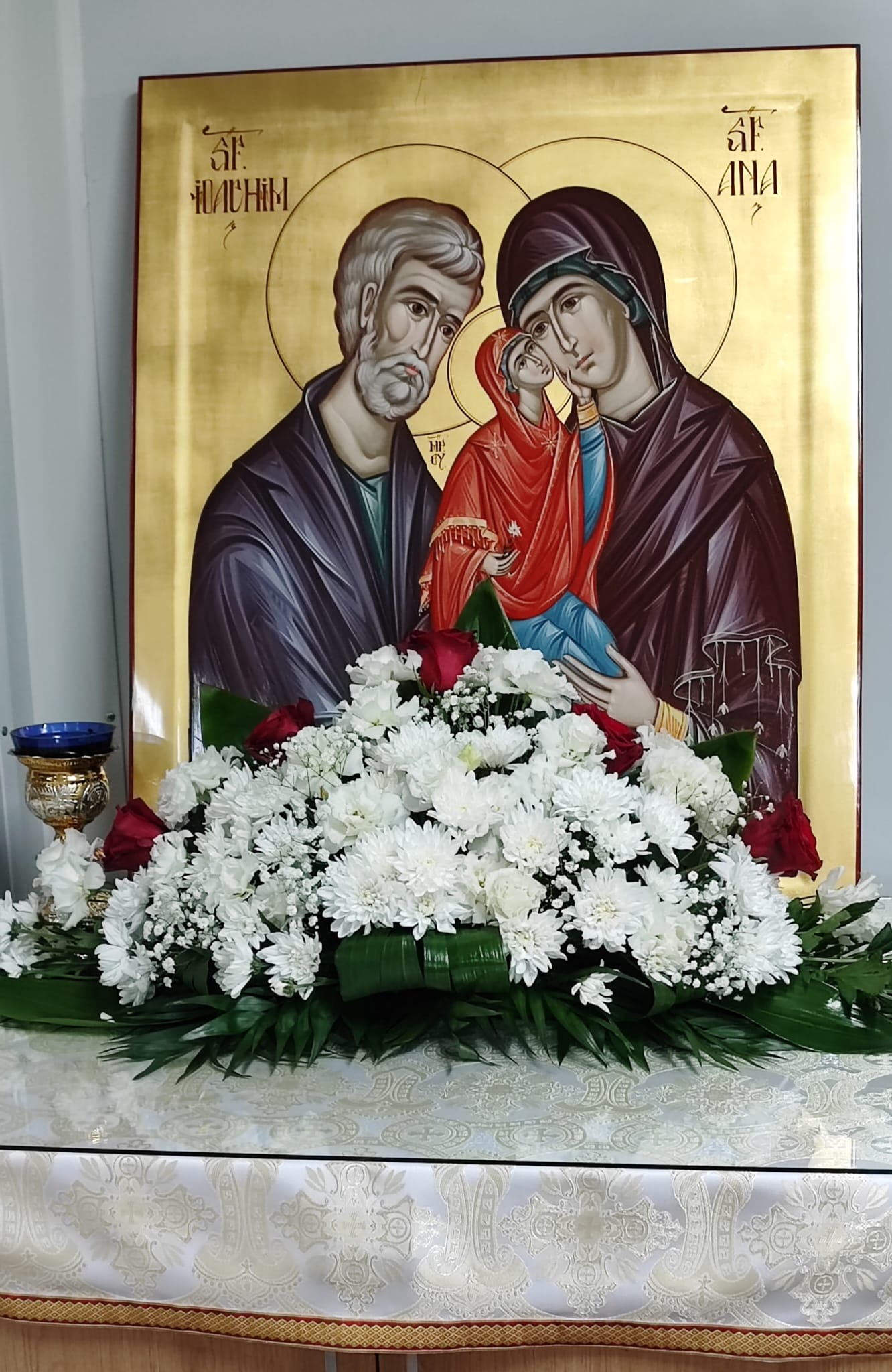 Sfinții Părinți Ioachim și Ana au fost cinstiți astăzi în parohia din cartierul ieșean Moara de Vânt