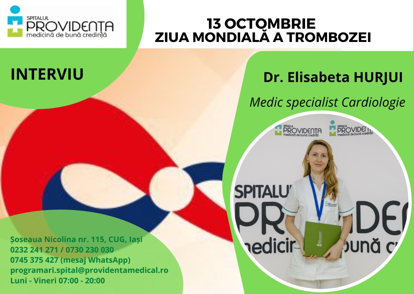 13 octombrie – Ziua Mondială a Trombozei 13 octombrie – Ziua Mondială a Trombozei