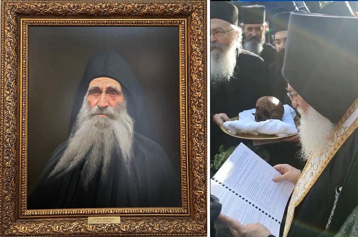 Deshumarea osemintelor ieroschimonahului Dionisie Ignat din Sfântul Munte