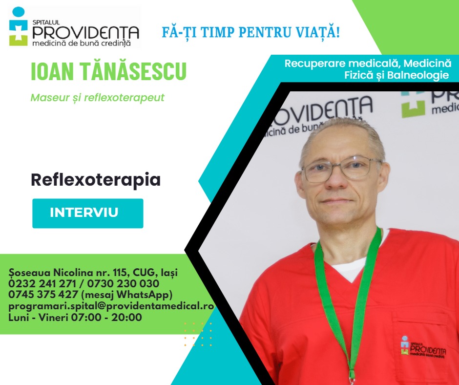 Reflexoterapia, o artă a vindecării, la Spitalul Providența Reflexoterapia, o artă a vindecării, la Spitalul Providența