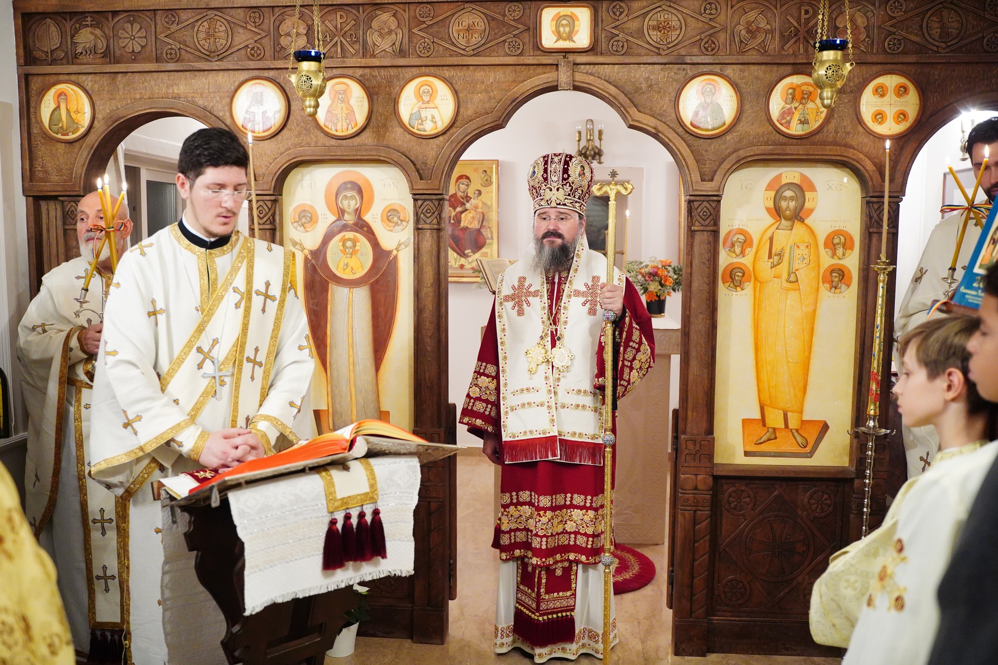 (Foto) Stockholm: Slujba Privegherii și Sfânta Liturghie în cinstea Sfântului Mare Mucenic Mina