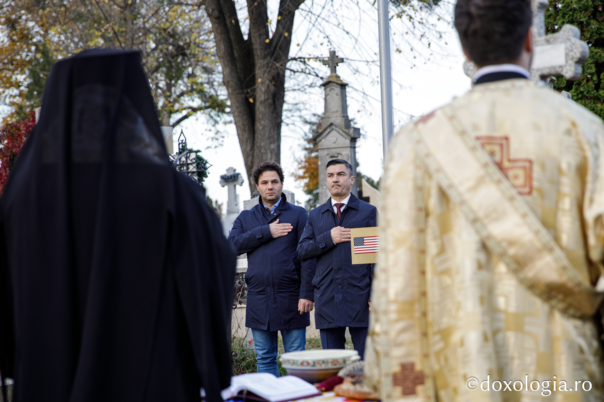 Mormântul arhitectului Mitropoliei Moldovei și Bucovinei, George M. Cantacuzino, a fost sfințit astăzi la Eternitatea