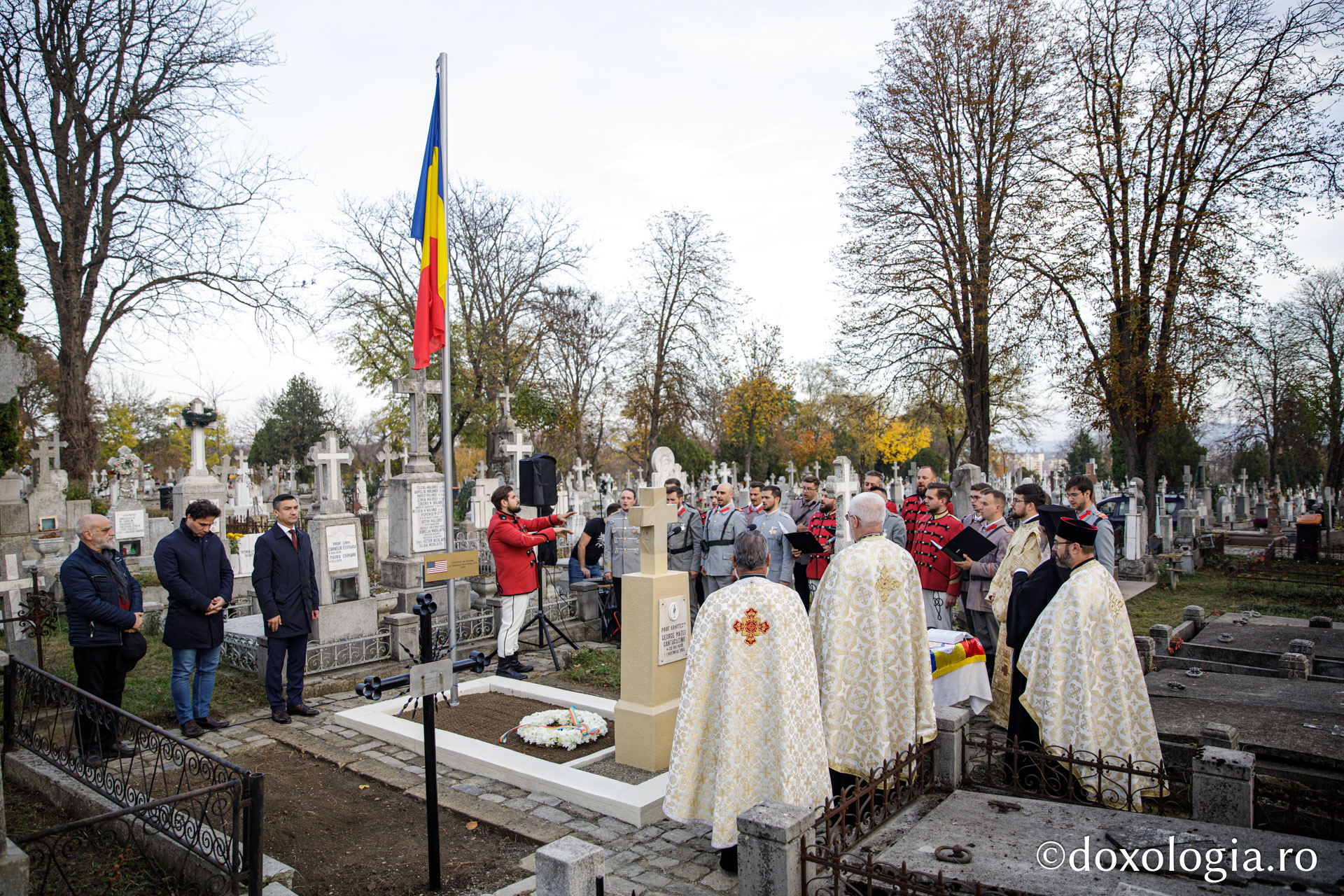 Mormântul arhitectului Mitropoliei Moldovei și Bucovinei, George M. Cantacuzino, a fost sfințit astăzi la Eternitatea