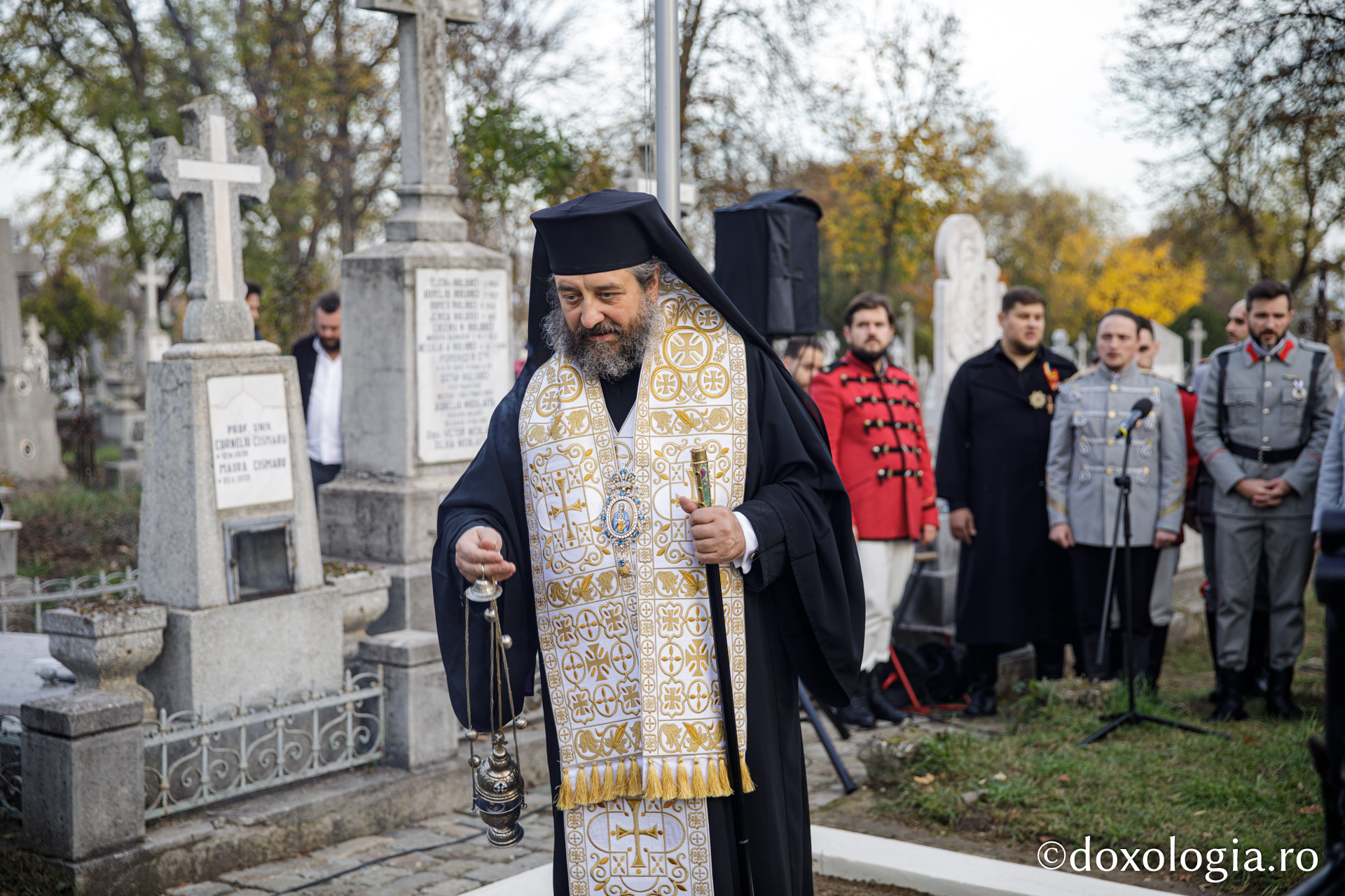 Mormântul arhitectului Mitropoliei Moldovei și Bucovinei, George M. Cantacuzino, a fost sfințit astăzi la Eternitatea