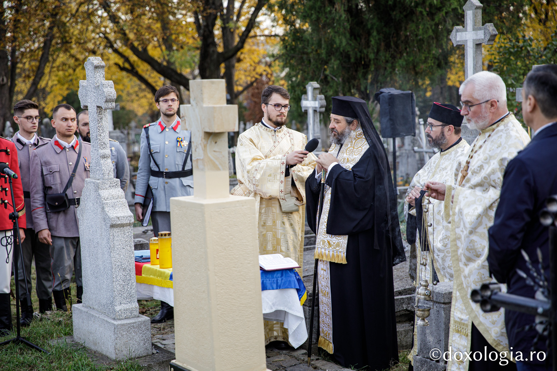 Mormântul arhitectului Mitropoliei Moldovei și Bucovinei, George M. Cantacuzino, a fost sfințit astăzi la Eternitatea