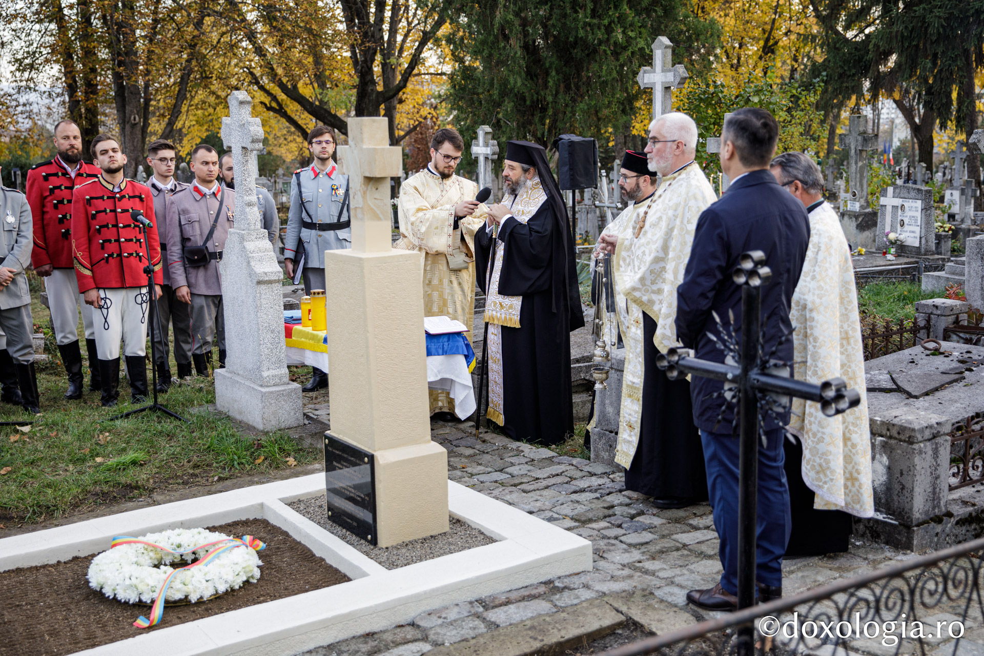 Mormântul arhitectului Mitropoliei Moldovei și Bucovinei, George M. Cantacuzino, a fost sfințit astăzi la Eternitatea