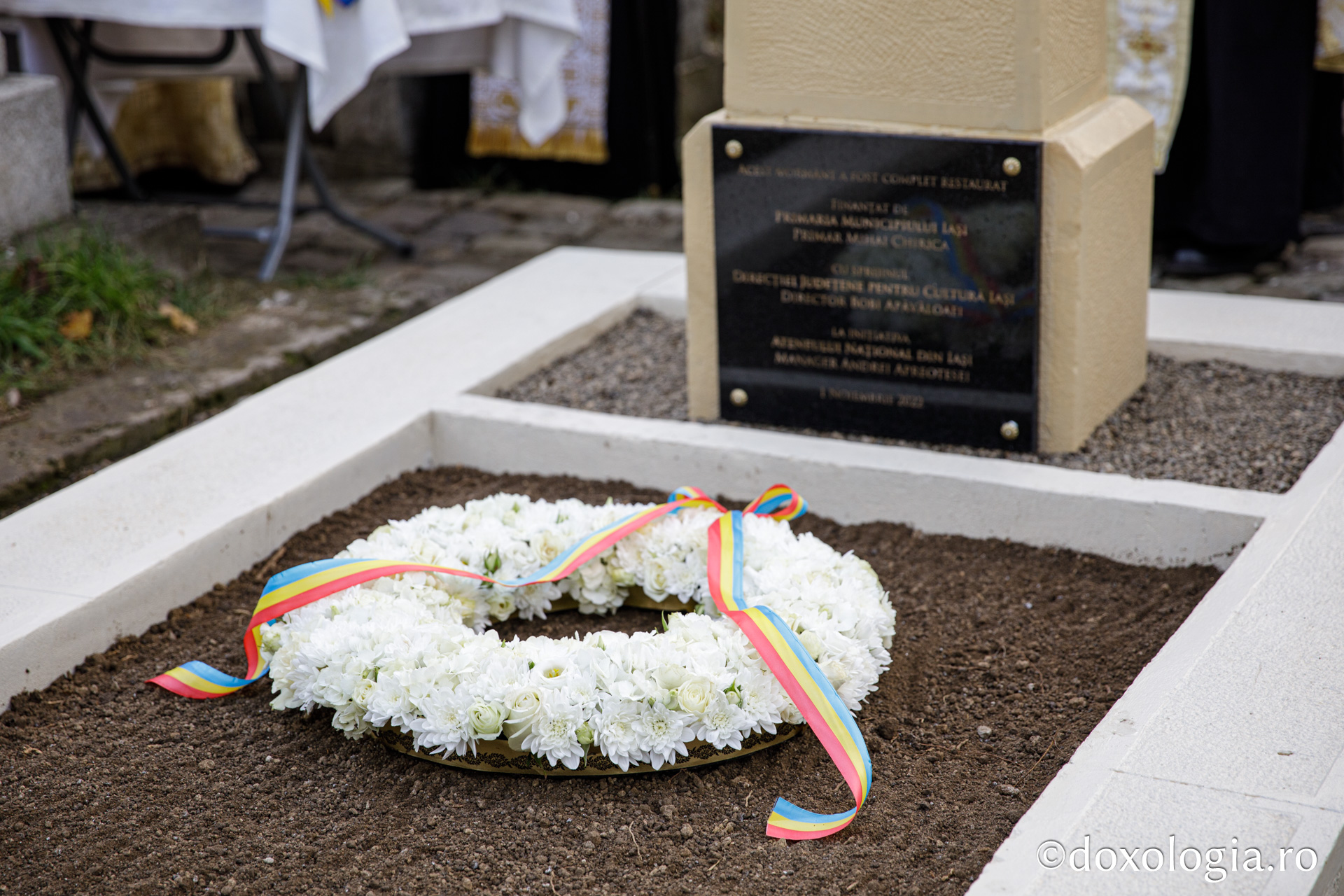 Mormântul arhitectului Mitropoliei Moldovei și Bucovinei, George M. Cantacuzino, a fost sfințit astăzi la Eternitatea