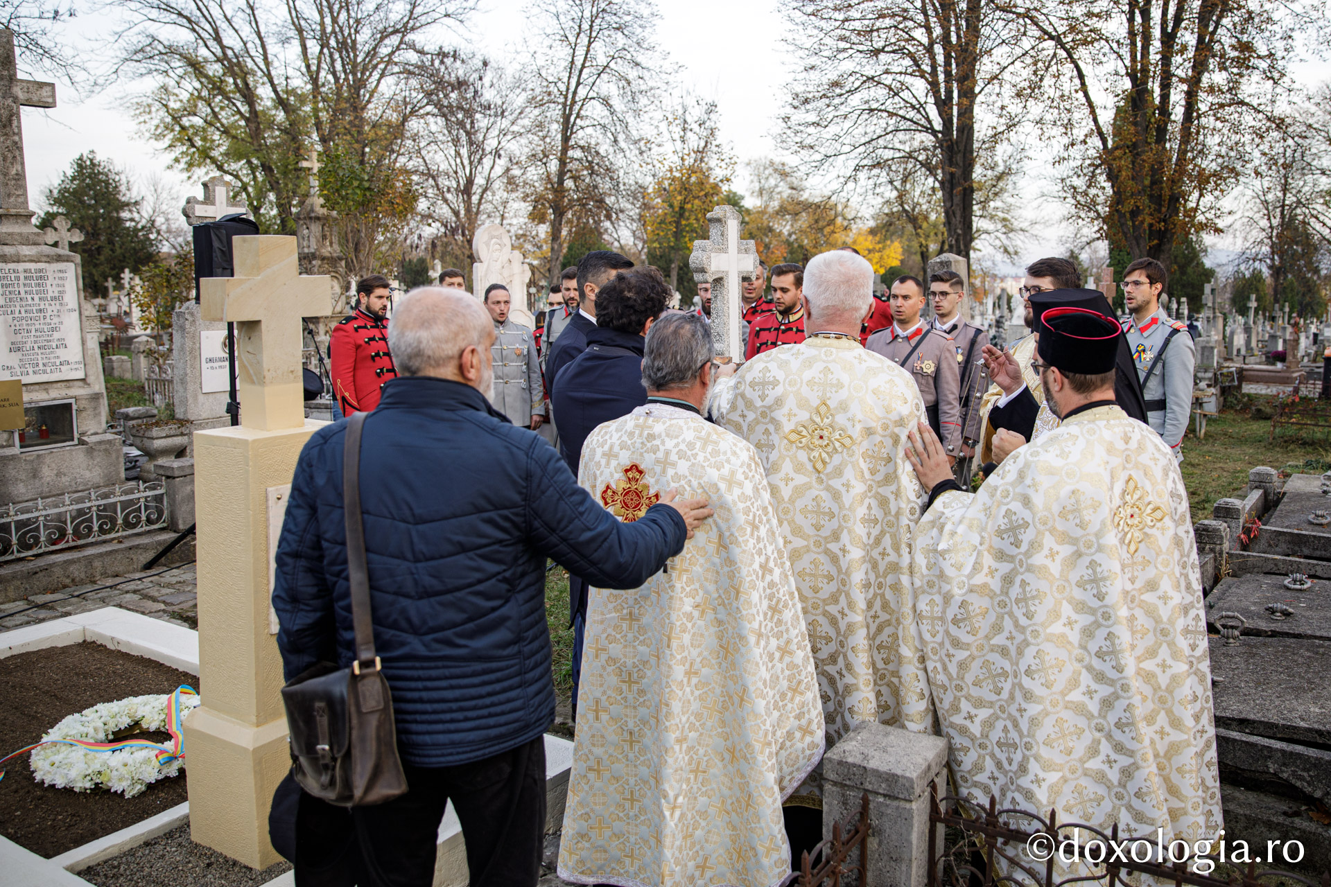 Mormântul arhitectului Mitropoliei Moldovei și Bucovinei, George M. Cantacuzino, a fost sfințit astăzi la Eternitatea