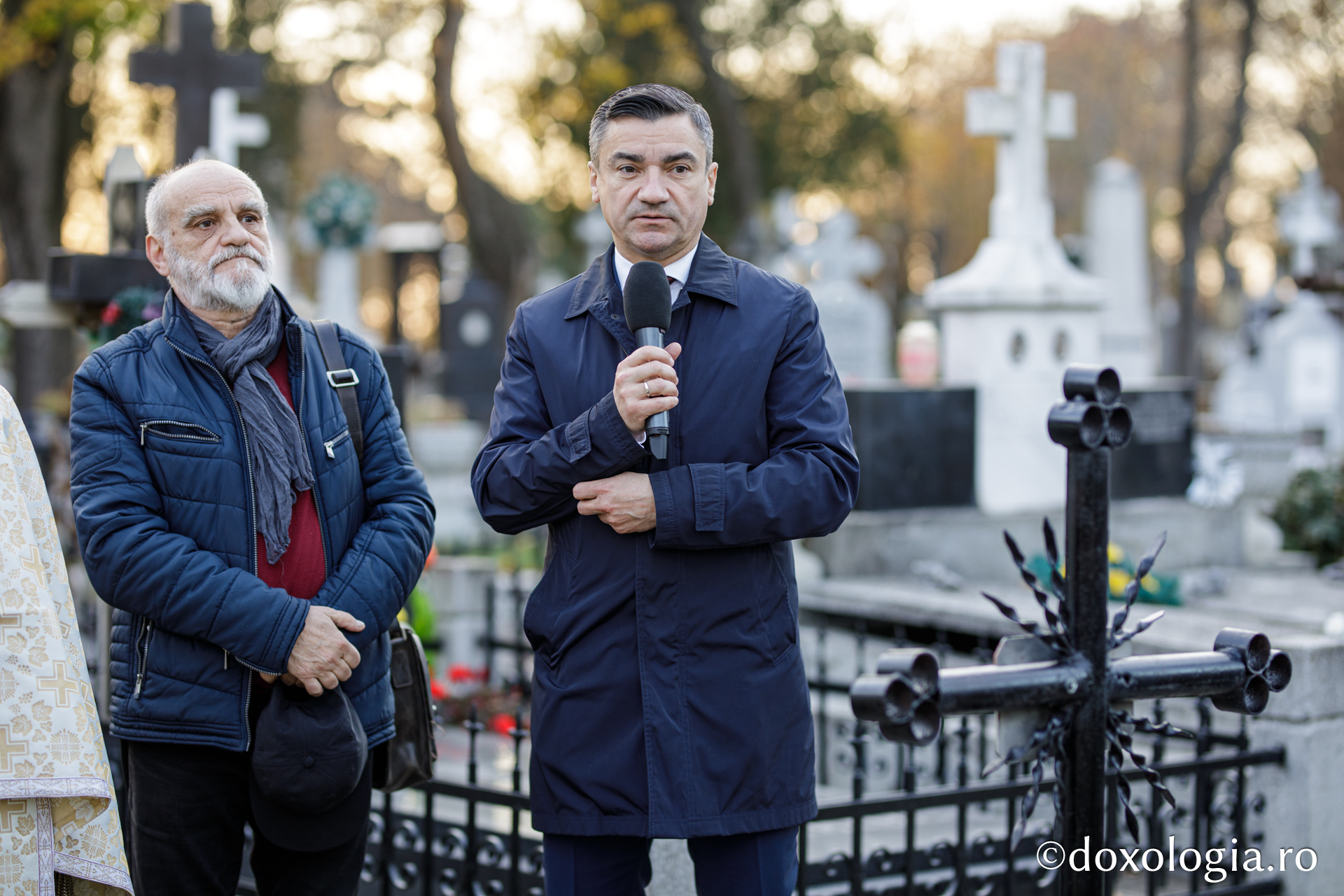 Mormântul arhitectului Mitropoliei Moldovei și Bucovinei, George M. Cantacuzino, a fost sfințit astăzi la Eternitatea