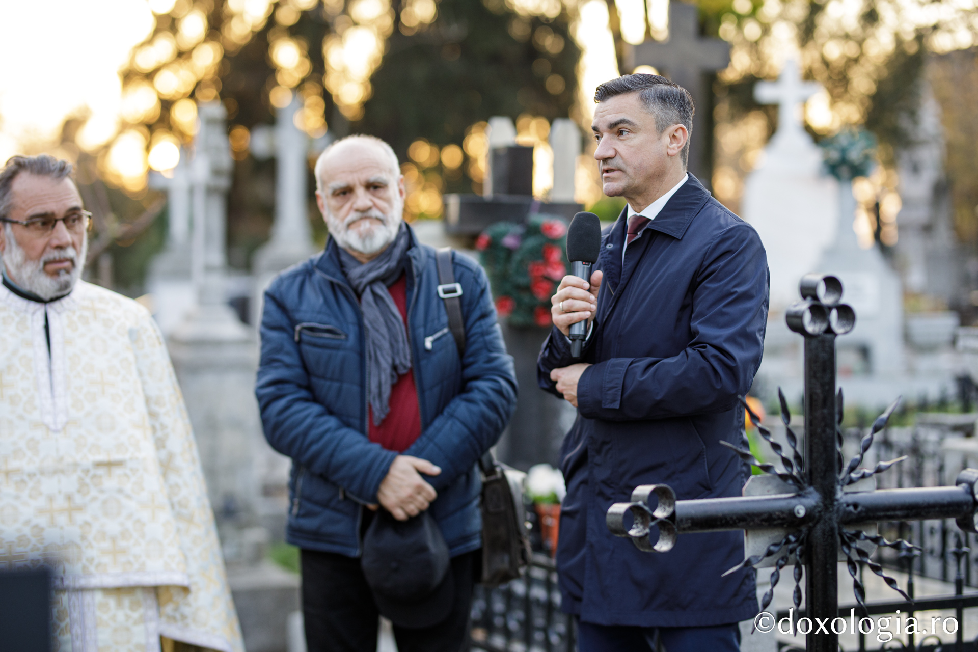 Mormântul arhitectului Mitropoliei Moldovei și Bucovinei, George M. Cantacuzino, a fost sfințit astăzi la Eternitatea