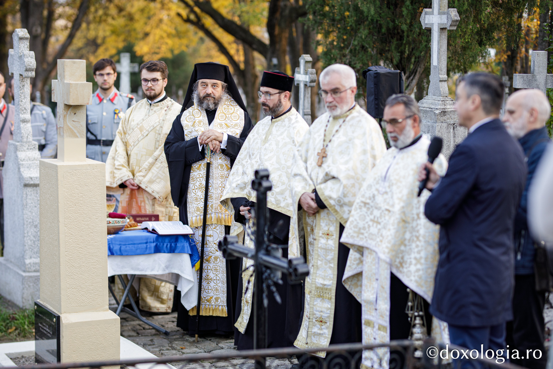 Mormântul arhitectului Mitropoliei Moldovei și Bucovinei, George M. Cantacuzino, a fost sfințit astăzi la Eternitatea