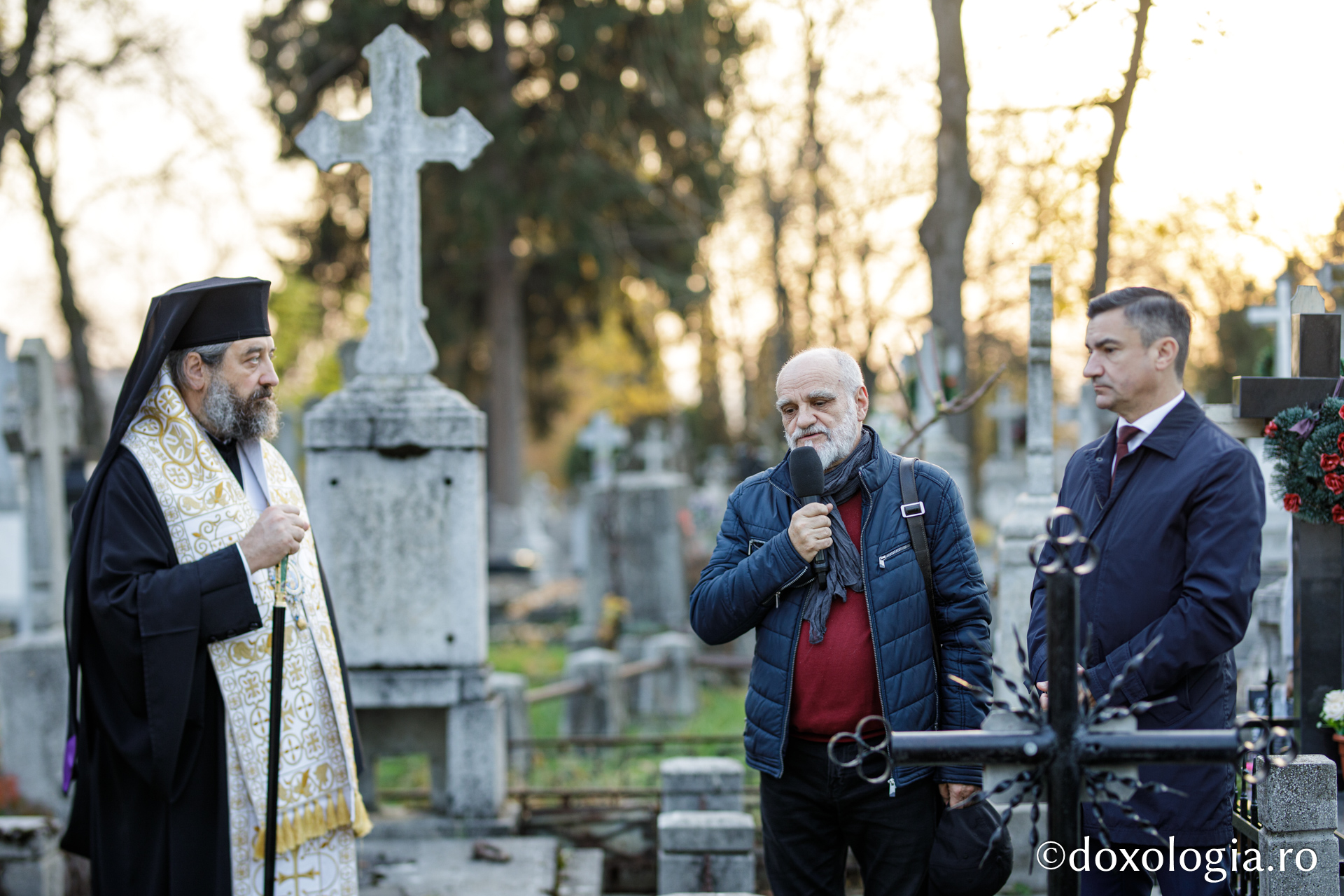 Mormântul arhitectului Mitropoliei Moldovei și Bucovinei, George M. Cantacuzino, a fost sfințit astăzi la Eternitatea