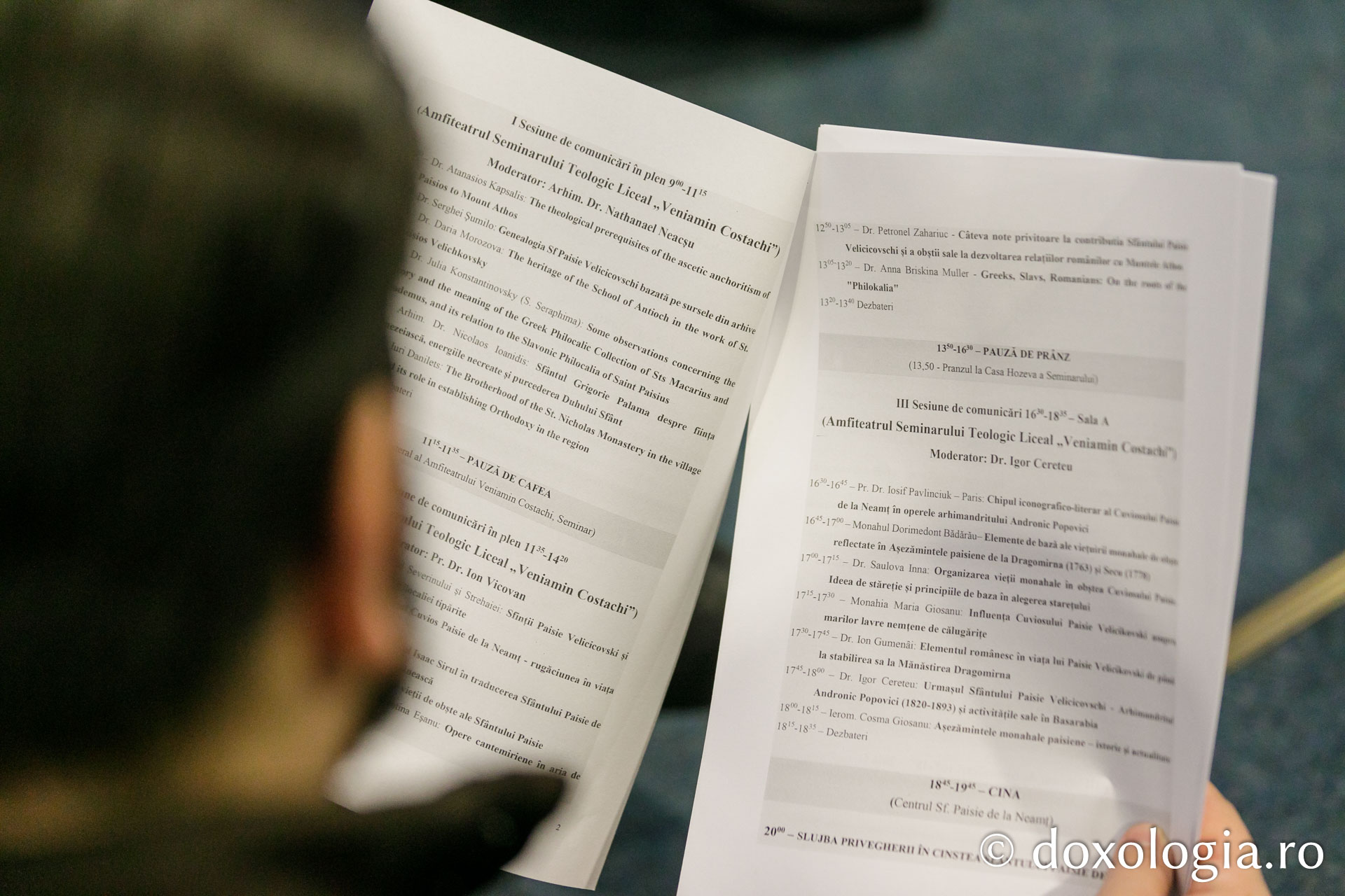 Foto: pr. Silviu Cluci Lucrările Simpozionului dedicat Sfântului Paisie Velicicovschi continuă la Seminarul Teologic de la Mănăstirea Neamț