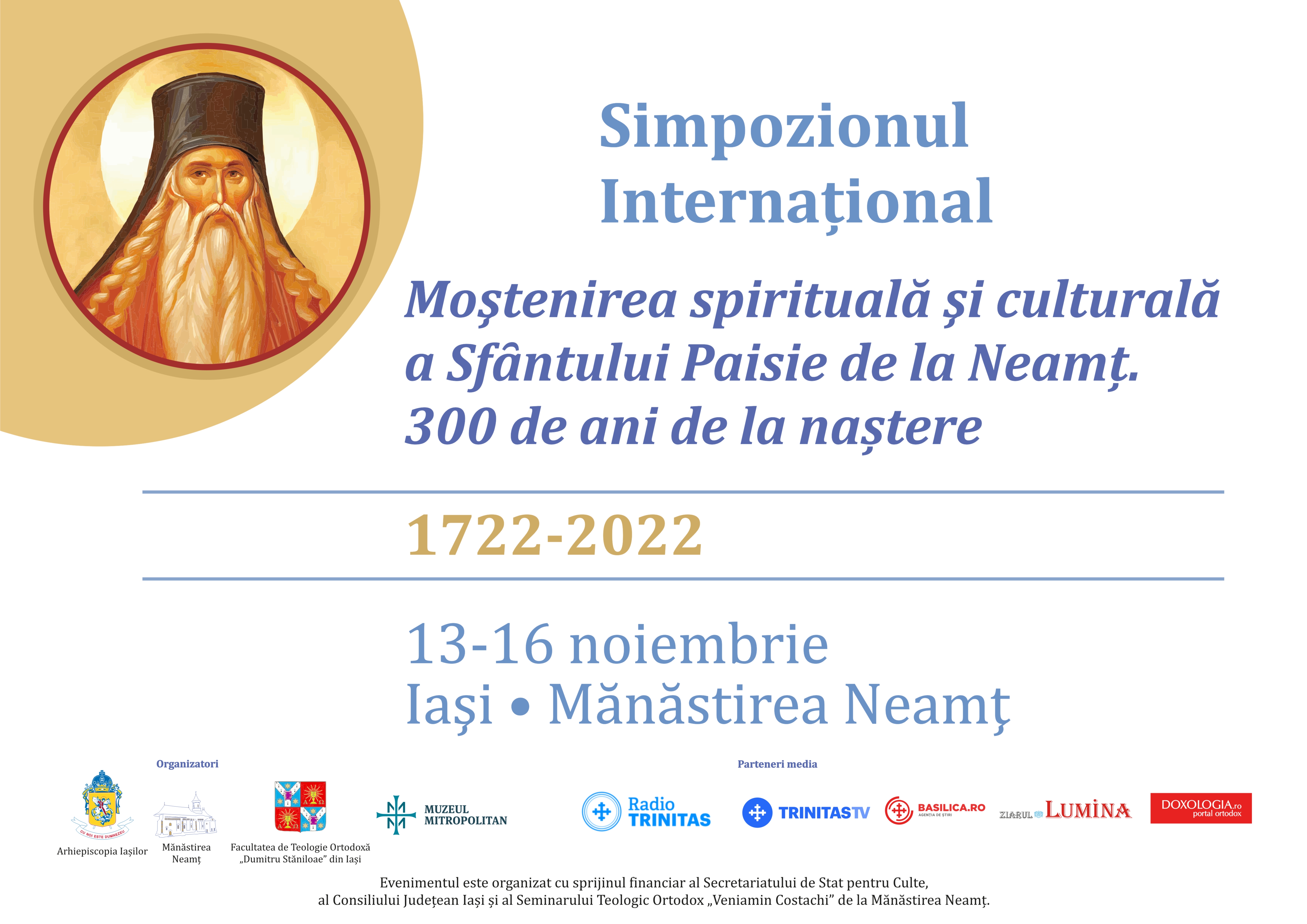 Evenimente ce vor avea loc în Arhiepiscopia Iașilor, în perioada 13-19 noiembrie 2022