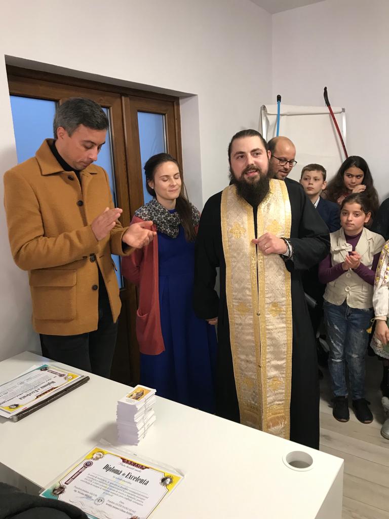 Inaugurarea spațiului dedicat tinerilor din Centrul Social Sfântul Stelian, Parohia Sfânta Cuvioasă Parascheva, Țolici