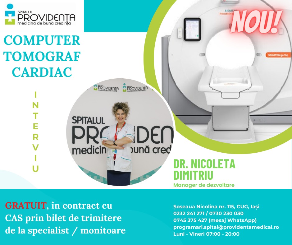 CT cardiac, un examen avansat al structurii, vascularizației si funcției inimii CT cardiac, un examen avansat al structurii, vascularizației si funcției inimii