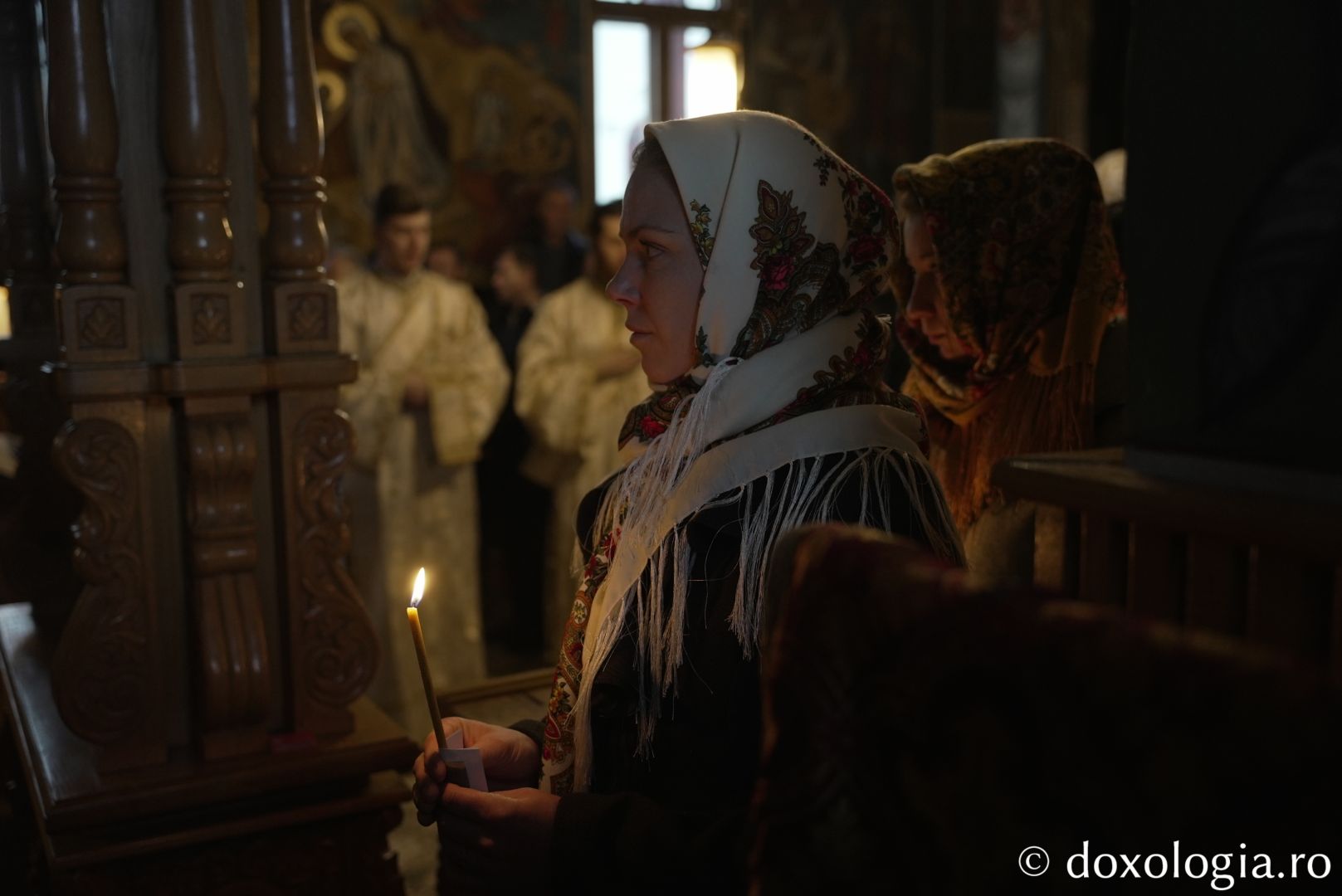 Foto: Adrian Sârbu Părintele Episcop-vicar Nichifor Botoșăneanul, prezent de praznicul Botezului Domnului la Mănăstirea Horaița