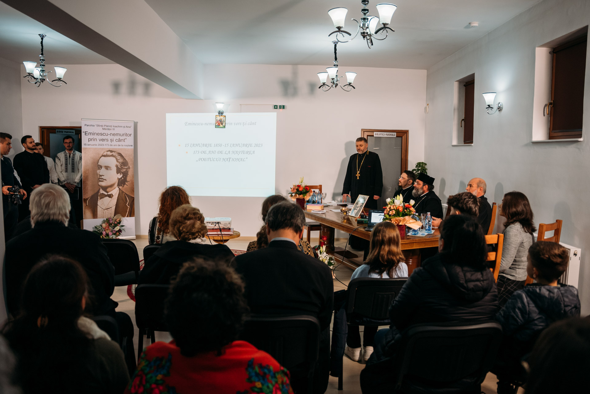Serata culturală „Eminescu, nemuritor prin vers și cânt”