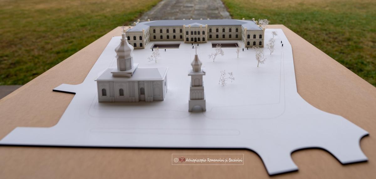 Slujbă de binecuvântare la debutul lucrărilor Așezământului Spitalicesc „Precista” din Roman