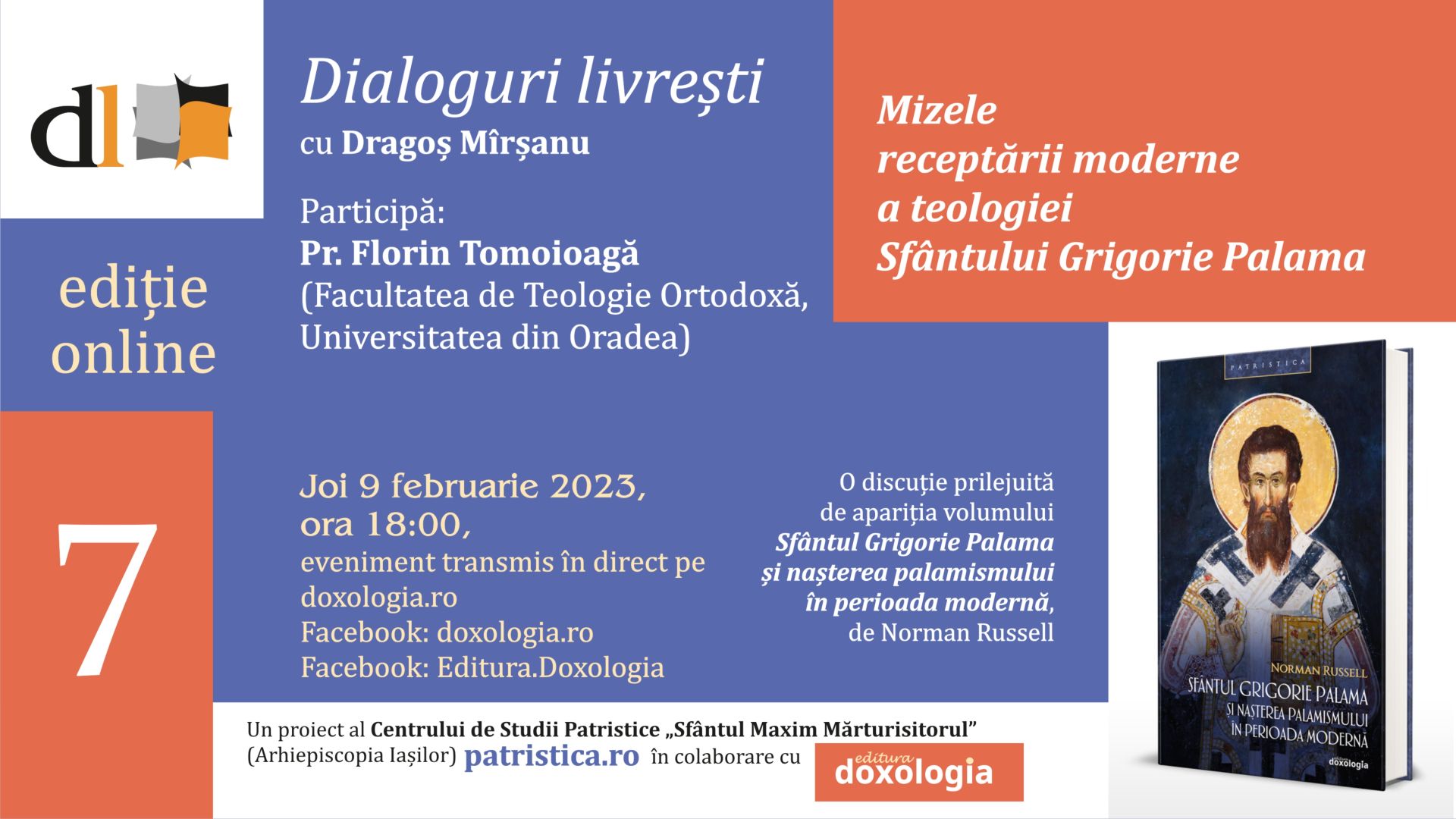 O nouă ediție a „Dialogurilor livrești”: despre mizele receptării moderne a teologiei Sfântului Grigorie Palama