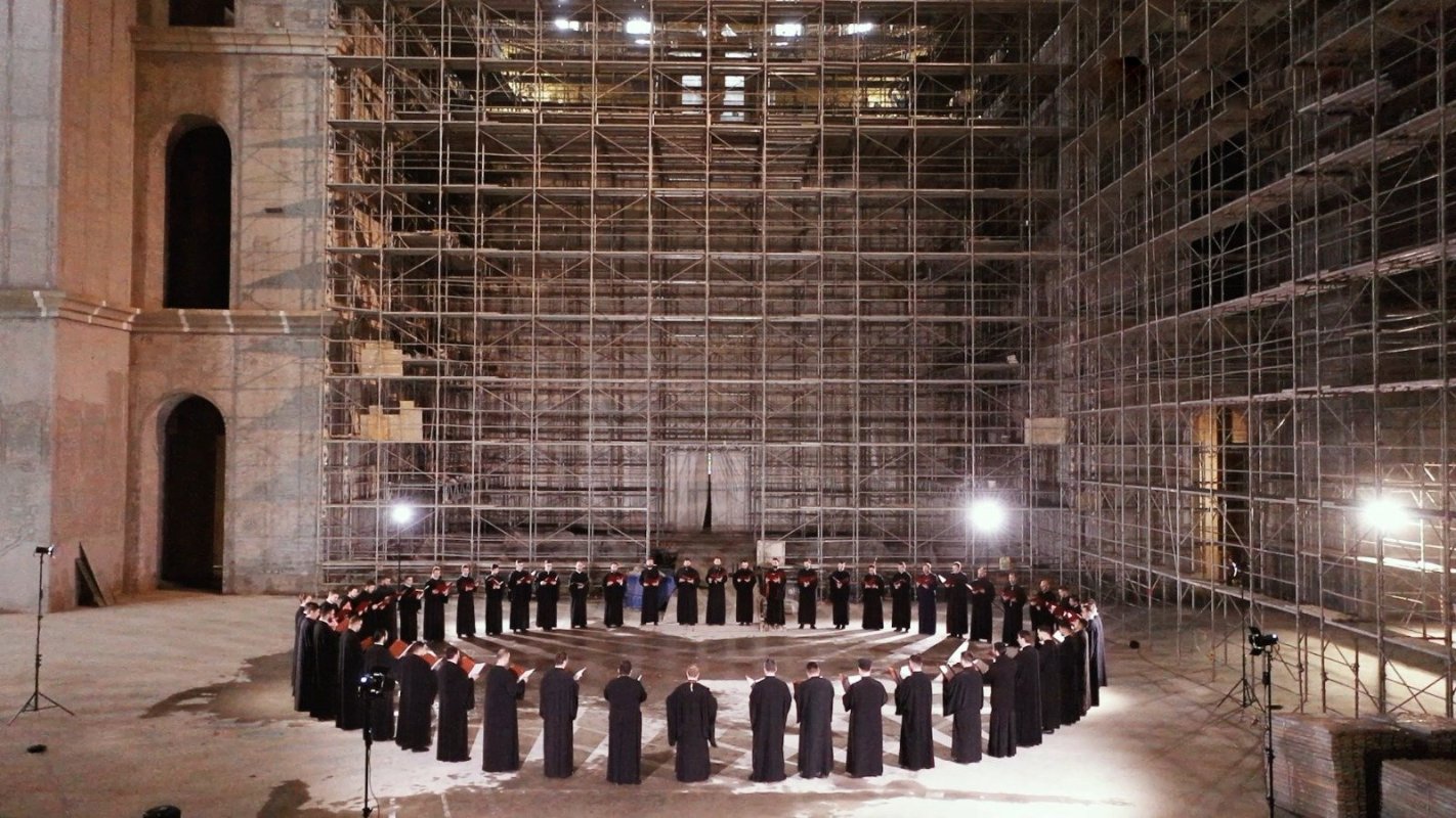 Imnul psalților a răsunat în interiorul Catedralei Naționale