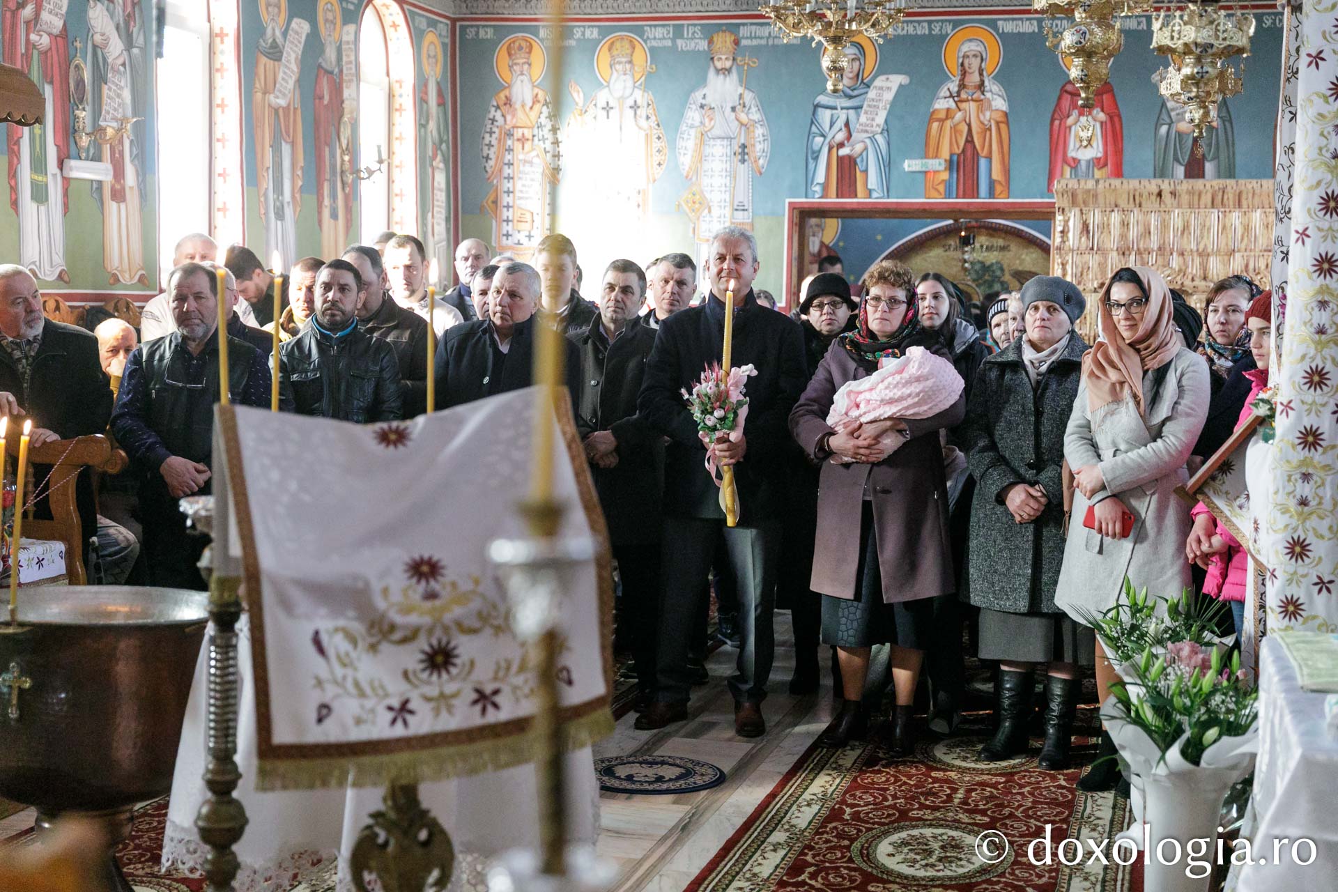 Cel de-al nouălea copil al preotului de la Parohia Frenciugi a fost botezat de PS Antonie