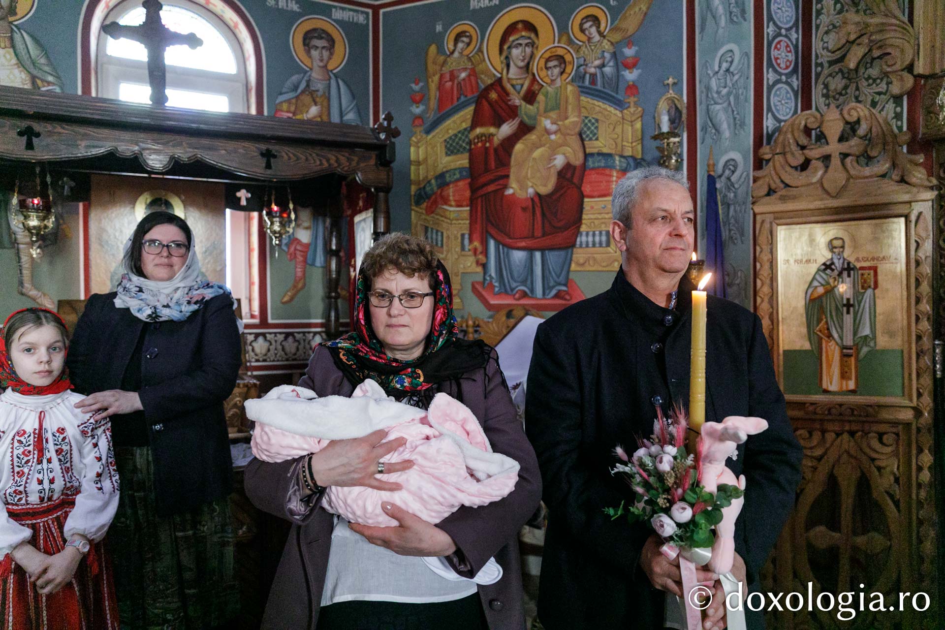 Cel de-al nouălea copil al preotului de la Parohia Frenciugi a fost botezat de PS Antonie