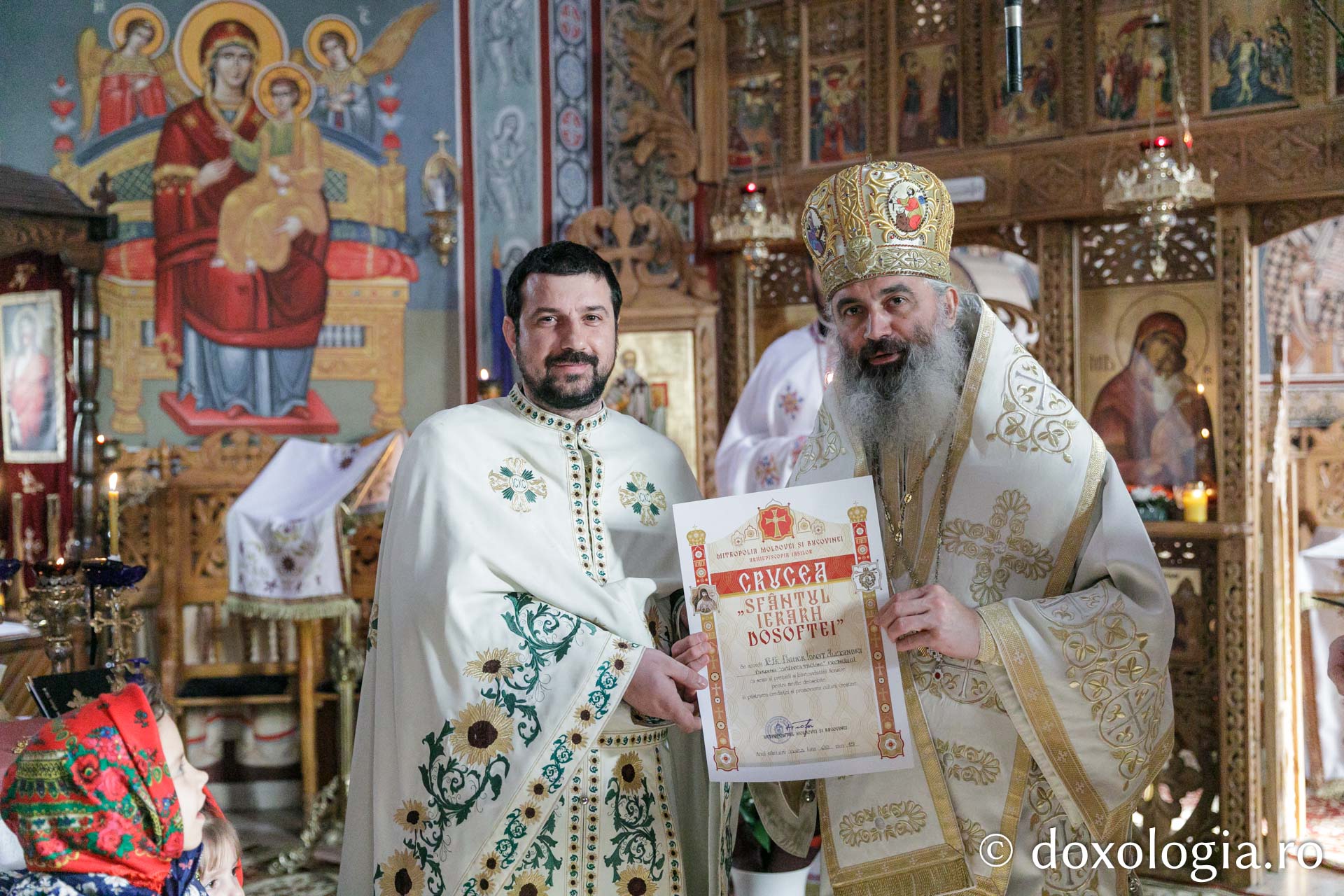 Cel de-al nouălea copil al preotului de la Parohia Frenciugi a fost botezat de PS Antonie