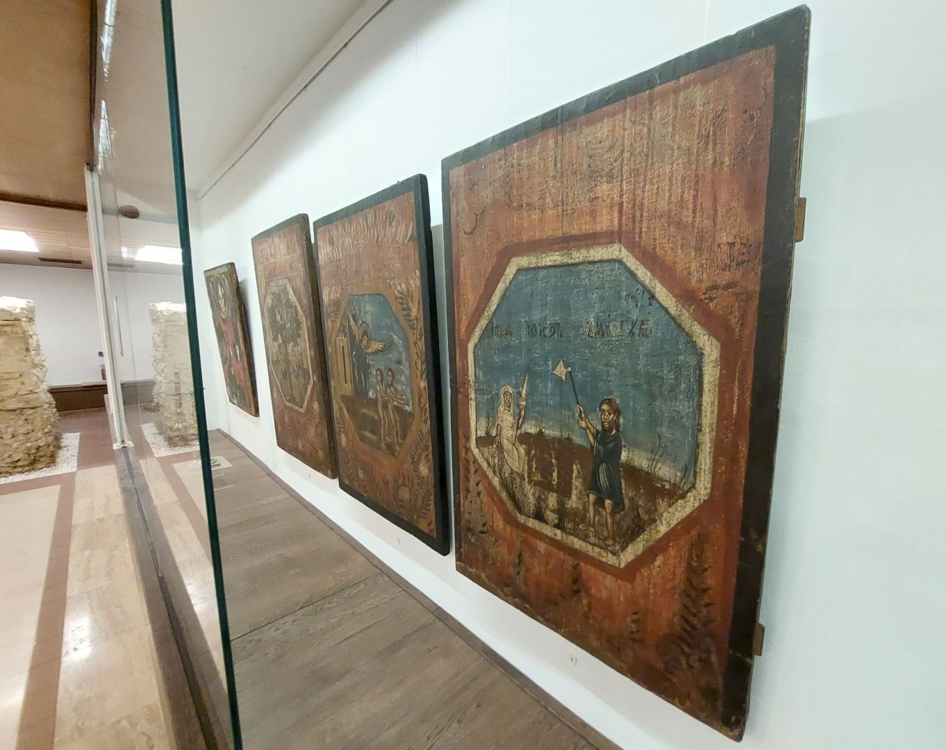 Exponatul lunii martie 2023: Icoana „Adam lucrând pământul și Eva torcând”