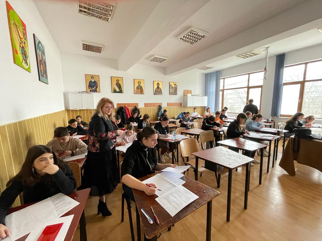 Foto: Bogdan Codreanu / Seminarul Teologic Ortodox „Sfântul Vasile cel Mare” Iași Etapa județeană a Olimpiadei de Religie Ortodoxă, la două școli din municipiul Iași