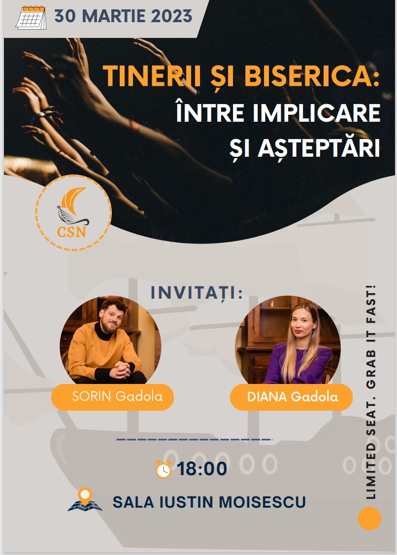 „De la UNTOLD la Hristos” – Sorin şi Diana Gadola susțin o conferință la Iași