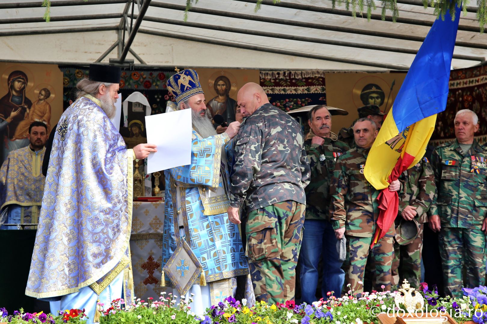Aniversarea a 105 ani de la Unirea Basarabiei cu România, la biserica din Bârnova