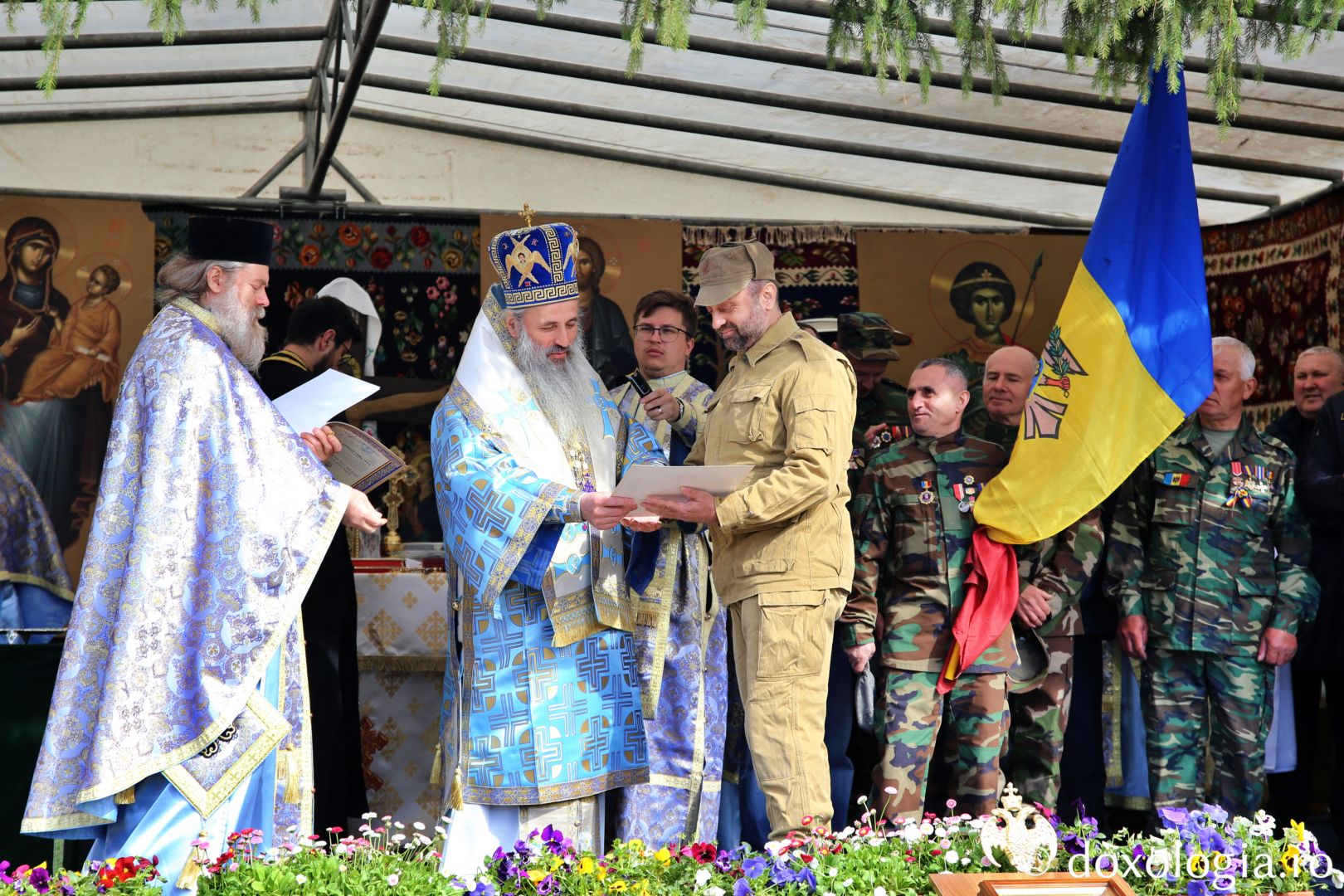 Aniversarea a 105 ani de la Unirea Basarabiei cu România, la biserica din Bârnova