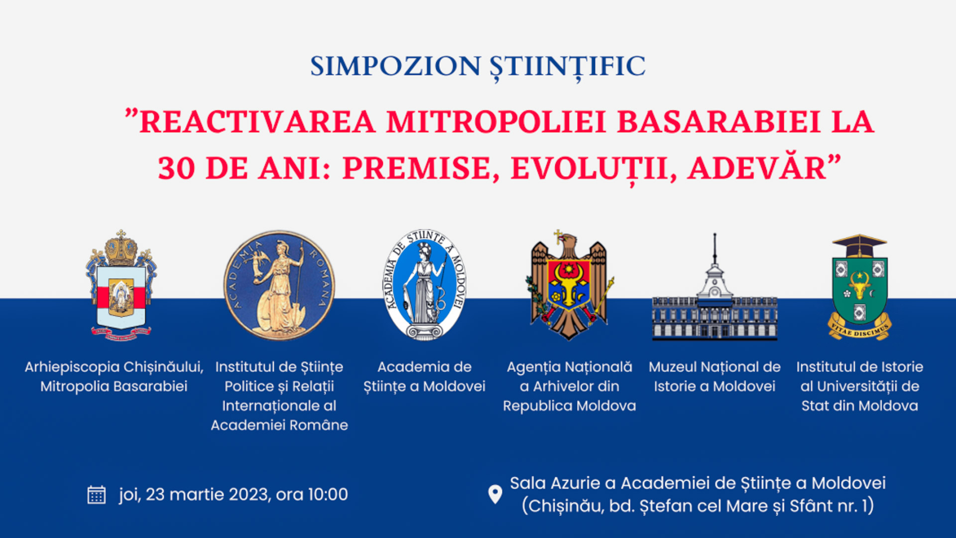 La Chișinău va avea loc un simpozion dedicat Mitropoliei Basarabiei La Chișinău va avea loc un simpozion dedicat Mitropoliei Basarabiei
