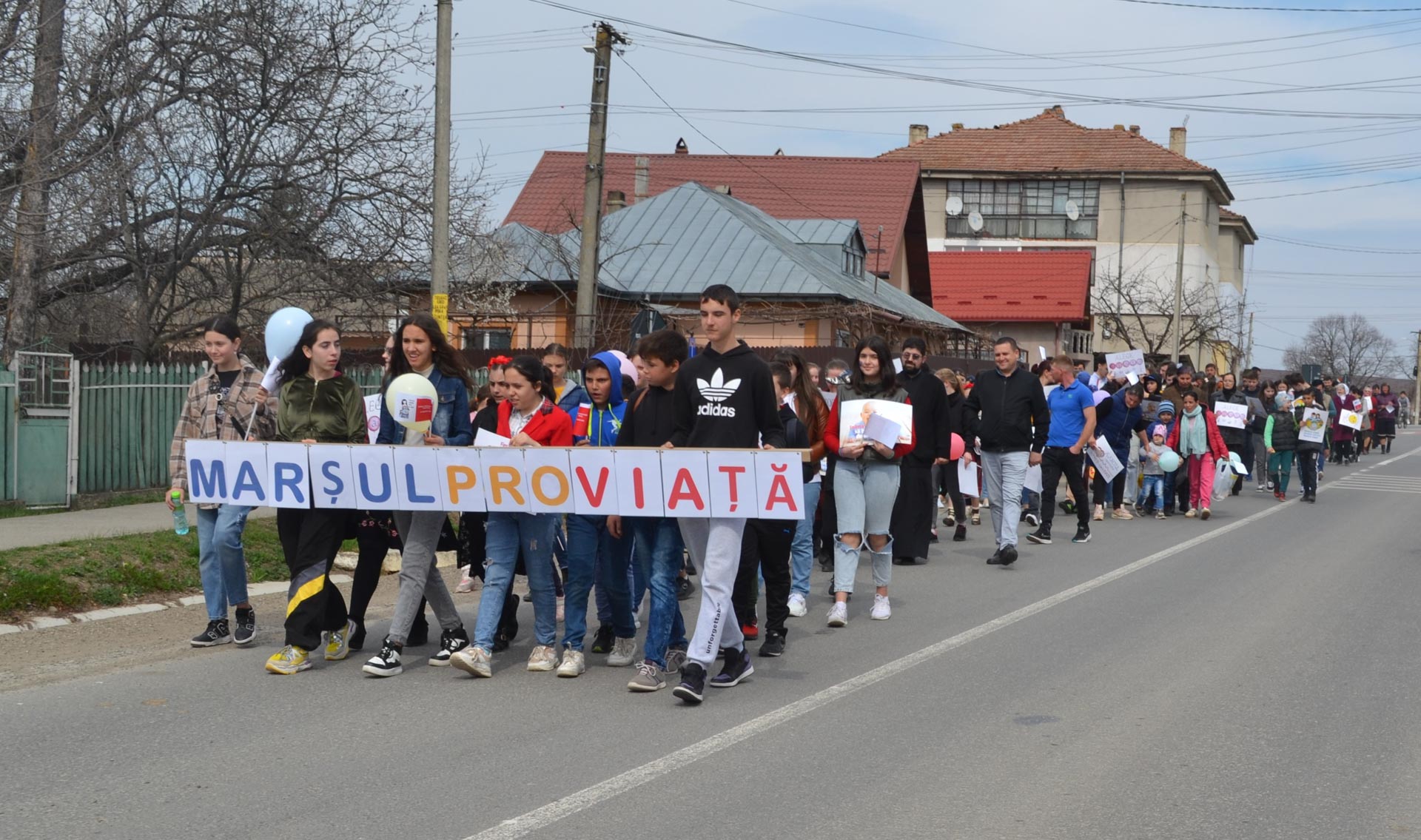 Marșul pentru Viața, desfășurat în comuna Scânteia