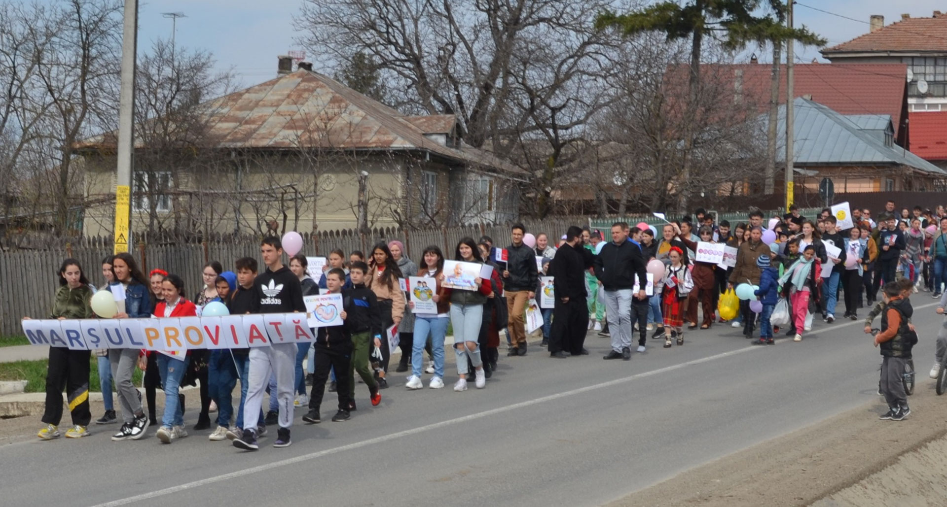 Marșul pentru Viața, desfășurat în comuna Scânteia